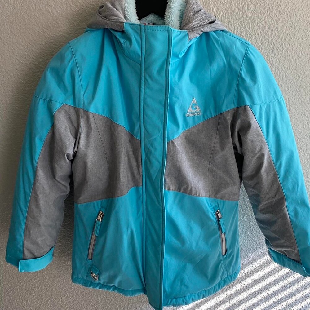 Gerry Girls' Snow Jacket with lightweight Fuzzy Light Jacket